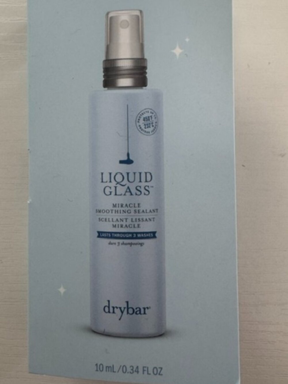 New Drybar Liquid Glass Miracle Smoothing Sealant Travel Size .34 oz.